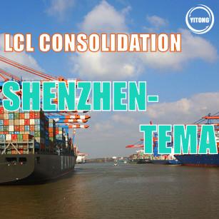 China NVOCC Worldwide Lcl Shipping Service From Shenzhen To Tema  Each  Thu for sale