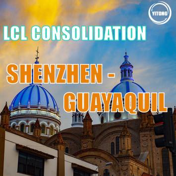 China Shenzhen To Guayquil LCL International Shipping Sea Freight Service  30 days en venta