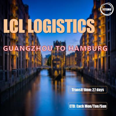 China Guangzhou To Hamburg LCL freight forwarder CIF DDU Trade Term à venda