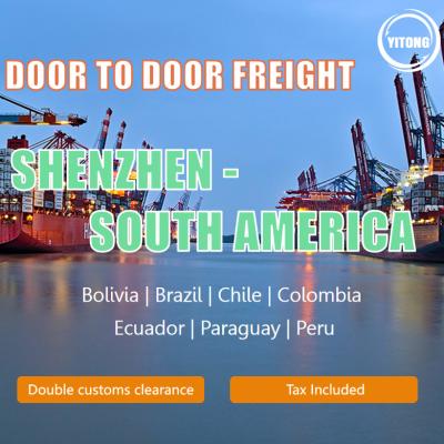 China Weekly DDP International Door To Door Freight Service From China To South America for sale