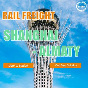 China Un servicio del transporte internacional de mercancías por ferrocarril de la parada de Shangai Yiwu a Almaty Kazajistán en venta