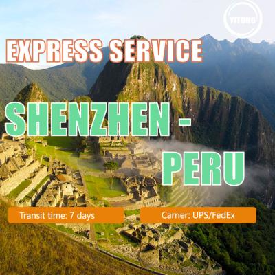Chine Messager international Express Service de Shenzhen Chine vers le Pérou à vendre