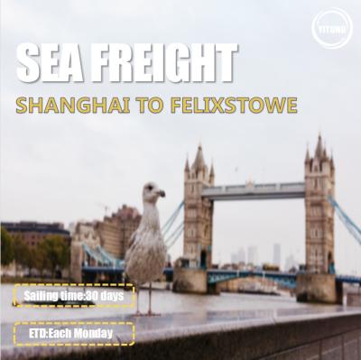China EMC YML Liner International Sea Freight Logistics  From Shanghai To Felixstowe UK en venta