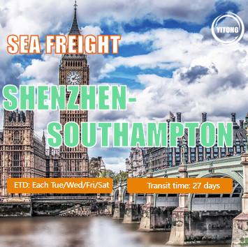 Chine International Sea Freight from Shenzhen to Southampton à vendre