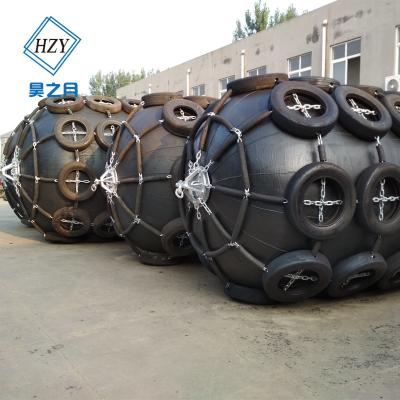 China Floating Black Marine Rubber Fenders 80kpa Bumpers Landing With Net BV for sale