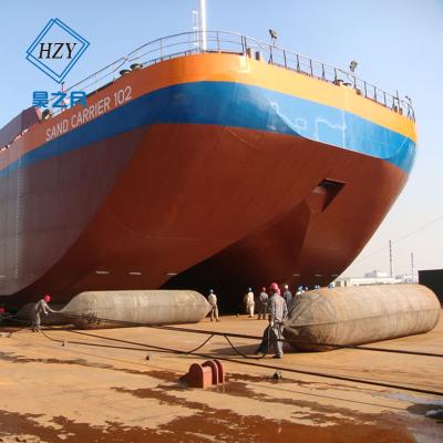 China Pneumatic Fishing Boat Lifting Airbags , 8 Layers Marine Salvage Airbags for sale