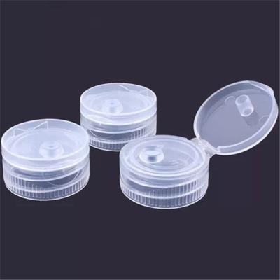 China Durable Round SGS Approval Flip Top Bottle Caps , 24 410 Dispensing Cap Plastic for sale