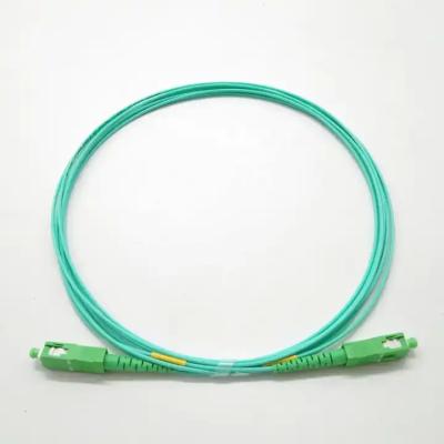 China Modo Único Multimodo SC APC Cable de fibra óptica en la ligera Aqua Turquesa 1.6mm 3.5m Cordón de parche de fibra óptica en venta