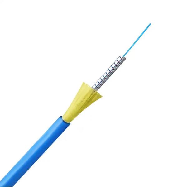 Quality Flexible Armored Fiber Optic Cable G652D Armoured Network Cable For Optimal for sale
