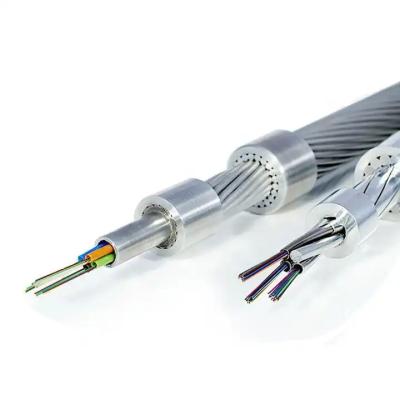 Cina Cable in fibra ottica OEM personalizzato 24 Core - 144 Core G655C G652D OPGW Fiber Optic Cable in vendita