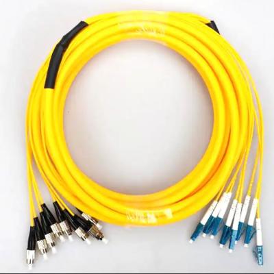 China Indoor Branch Bunch Fiber Optic Jumper 12 Core 24 Core 48 Core With LC FC SC ST Connector for sale