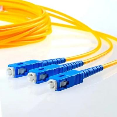 China Indoor Fiber Optic Jumper Simplex Singlemode LC To SC Fiber Patch Cord Low Insertion Loss for sale