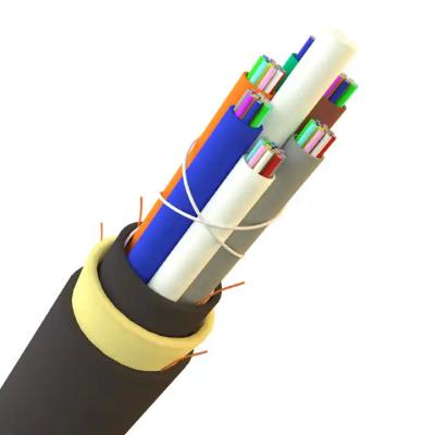 China Outdoor Aerial Mini Adss Cable G652d Sm Fiber 6core 8core 12core 24core Asu Fiber Optic Cable Manufacturer Price for sale