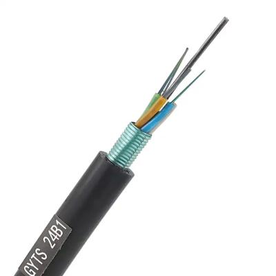China GYTS GYTA GYTS Outdoor 48 Core Multimode Armoured Fibre Optic Cable For Communication for sale