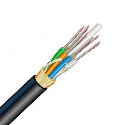 Chine ADSS 16 24 48 Cable aérien à fibre optique G652D SM enveloppe PE unique 50-100m à vendre