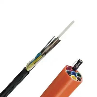Chine Cable à tubes lâches en file d'attente Micro-câble soufflé à l'air 12 24 48 Cable aérien extérieur à vendre