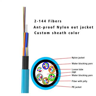 China Micro Fiber Optic Cable Air Blowing Multimode 2-144 Cores G652D Air Blown Micro Cable for sale