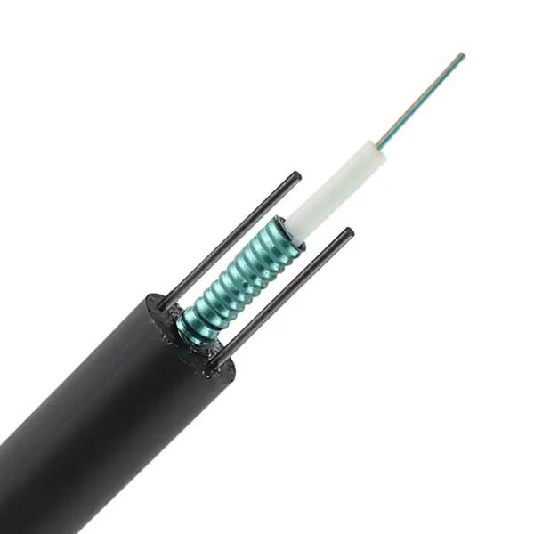 Quality GYXTW Outdoor Fiber Optic Cable FTTH Tube Filling Light Armoured Optical Fiber for sale