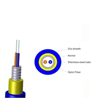 China Cable de fibra óptica de acero multicorreo Cordón blindado de parches de fibra ISO9001 aprobado en venta
