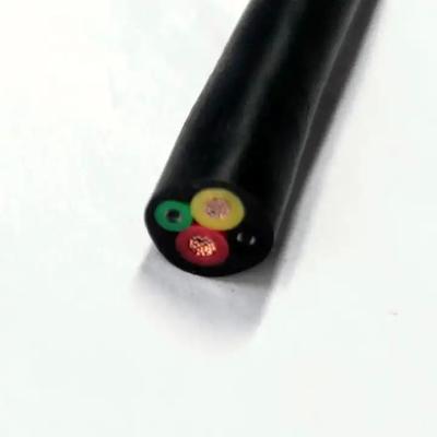 Chine Cable à fibre optique à 2 enveloppes PMMA en extérieur avec 2 fils électriques à vendre
