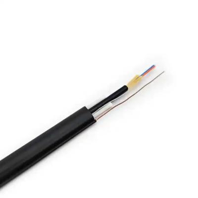 China FTTP Toneable Tight Buffered Flat Drop Cable GYFJBC8Y 2 Core Single Mode Fiber Optic Cable à venda