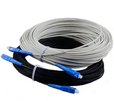 China FTTX Cable de Fibra blindado impermeável OEM Fibra Óptica Cable com conector SC à venda