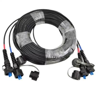 China Ip67 Cordón de parche de fibra óptica para exteriores 2c 4c 8c 12c 24 Cordón de parche de fibra blindado de fibra Mpo en venta