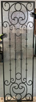 China 25.4mm Wrought Iron Glass 80x25in For Sliding Glass Doors ODM for sale