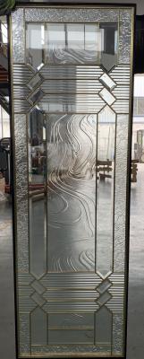 Chine La bordure en verre plombée décorative souillée zinguent le laiton Caming 80in 63.5cm à vendre