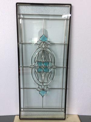 China Decorative Flower Diamond Leaded Double  Triple Glazed Units Glass For Windows IGCC for sale