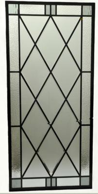 China 12MM 400 X300MM Wrought Iron Door Window Inserts Stained Glass CAD Drawing for sale