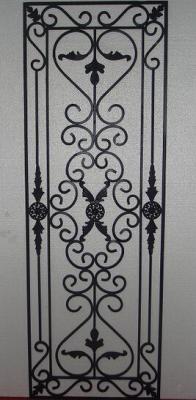 China Oxidation Resistance 1800mm Iron Doors With Glass Inserts 1.9in for sale