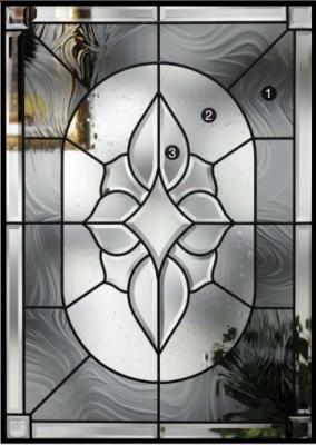 China 25.4MM 1000MM Arched Leaded Decorative Stained Glass Patina Caming for sale