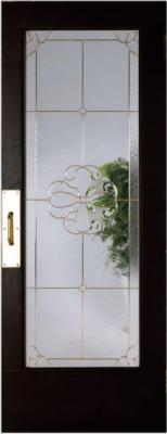 China Decorative Leaded Glass Panels For Doors With Black Chrome Caming for sale