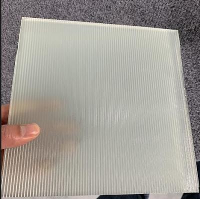 China 6.35MM Clear Tempered Break Proof Window Laminate Reed Glass 3660 X 2250MM for sale