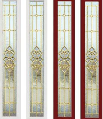 China Clear Beveled Leaded Glass Panels for Sidelight doors for sale