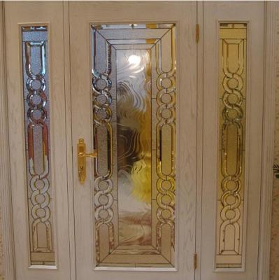 China Vidrio plomado decorativo del diseño especial para el panel de la ventana de la puerta deslizante a prueba de balas en venta