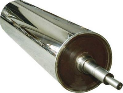China Wear Resistance Chrome Long Mirror Roller For Leatheriod , Paper , Glass , Textiles for sale