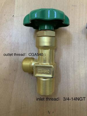 China high pressure gas cylinder valve brass material Gas Cylinder Valve Cga 540 for sale