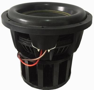 China W-10000 Flat Wire SPL 12 Subwoofer , High SPL Subwoofer Foam Surround Cone for sale