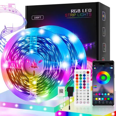 중국 현명한 건전한 통제된 음악 민감한 LED 라이트 음악 동기화 5050 탄력적 네온 광 판매용