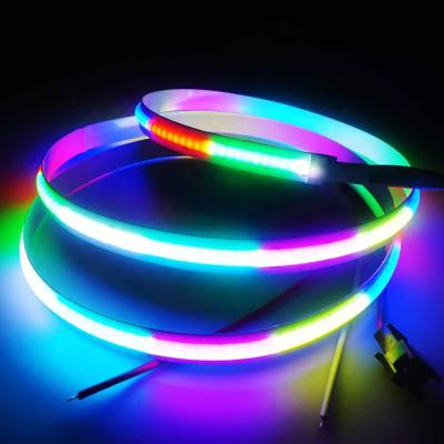 China APP Control Magic RGBIC Smart LED Music Light Flexible Chip On FPC 18w/M Music Sync Smart COB for sale