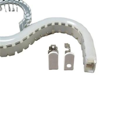 China S Shape Aluminum Plaster Trim 2835 3528 5050 Led Aluminum Channel For Led Lights Snake for sale