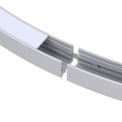 China 90lm curvó S redondo forma el perfil de aluminio del LED curvó la protuberancia llevada 2700K en venta