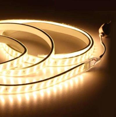 China Waterproof 220V Smd 2835 Lumens 180 Leds M Three Row Flexible Tape Light for sale