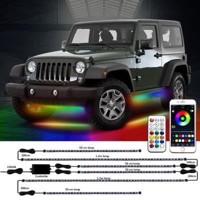 China Dream Chasing Color Car Underglow Kit Neon Lights 50cm 120cm Waterproof for sale
