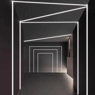 China LED Light Strips Aluminium Channel With PC Cover Recessed Drywall Plaster Gypsum Led Aluminum Profile for sale