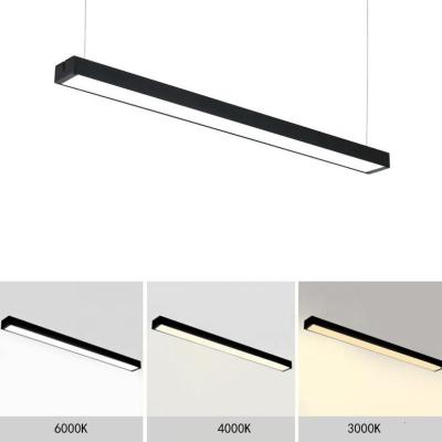 China Aluminum 5000Lm Ceiling Edge Lighting Suspended Pendant Linkable Led Ceiling Down for sale