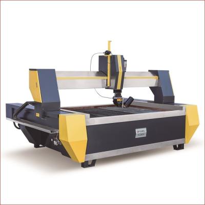 China 5 Axis Gantry Waterjet Tile Cutter Metal Stone Glass Aluminum Cutting Machine 37kw for sale