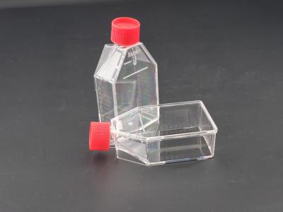 China Sterile Polystyrene 25cm2 Flask TCT Flask Sealed Cell Culture for sale